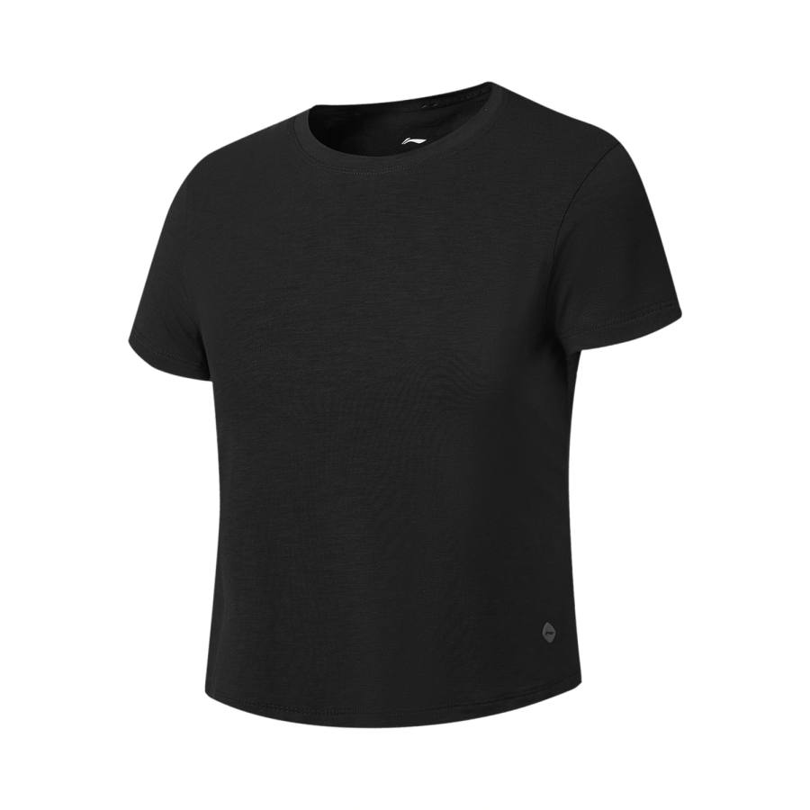 Li-Ning Li Ning Fitness Series T Shirts Women's Black Crew Neck Moderate