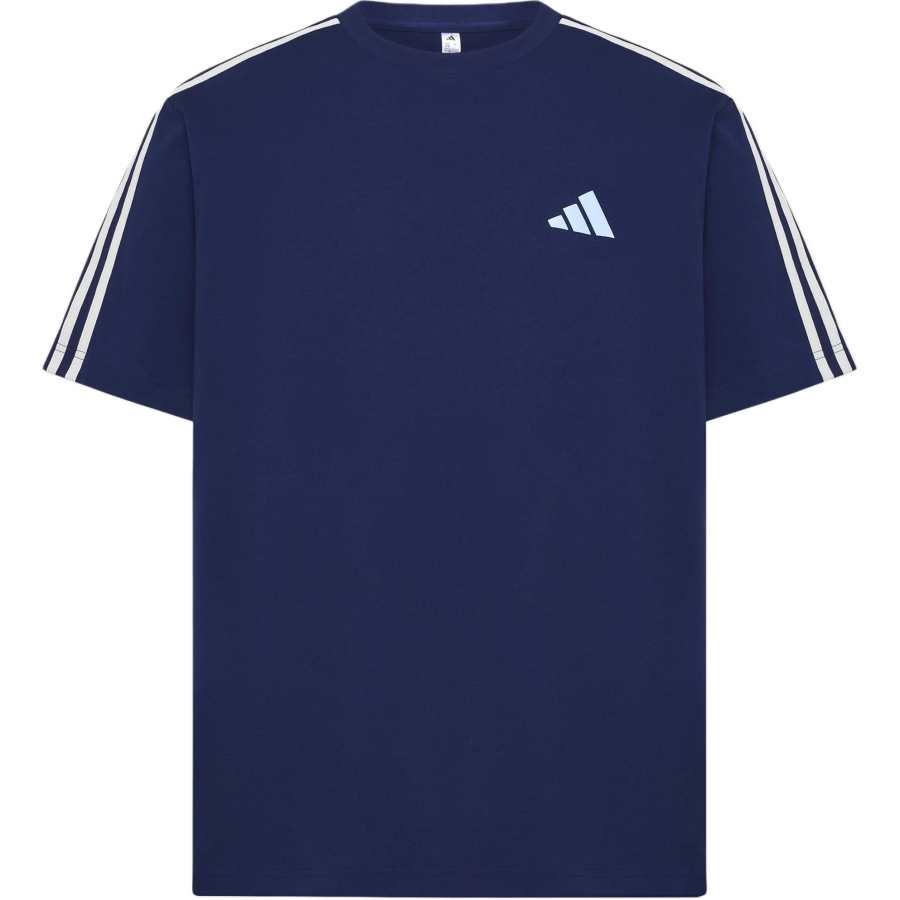 Adidas Adidas T Shirts Men's Dark Blue Crew Neck Moderate