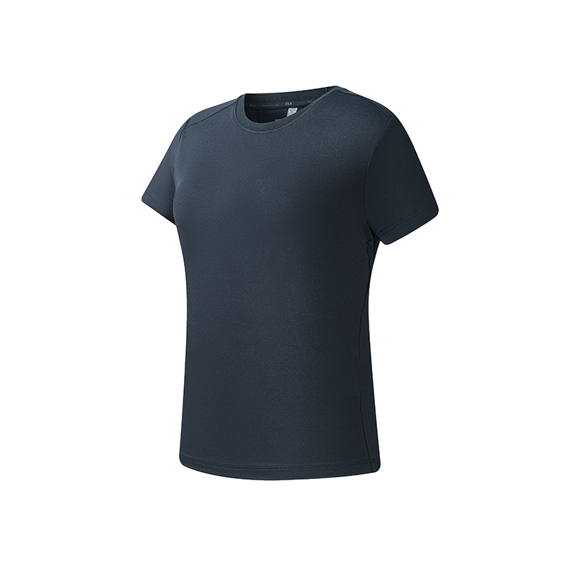 FILA URBAN EXPLORE T Shirts Women's Titanium Iron Crew Neck Moderate Straight Fit