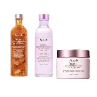 Fresh Rose Dual Extract Serums Skincare Sets Soothing Tightening