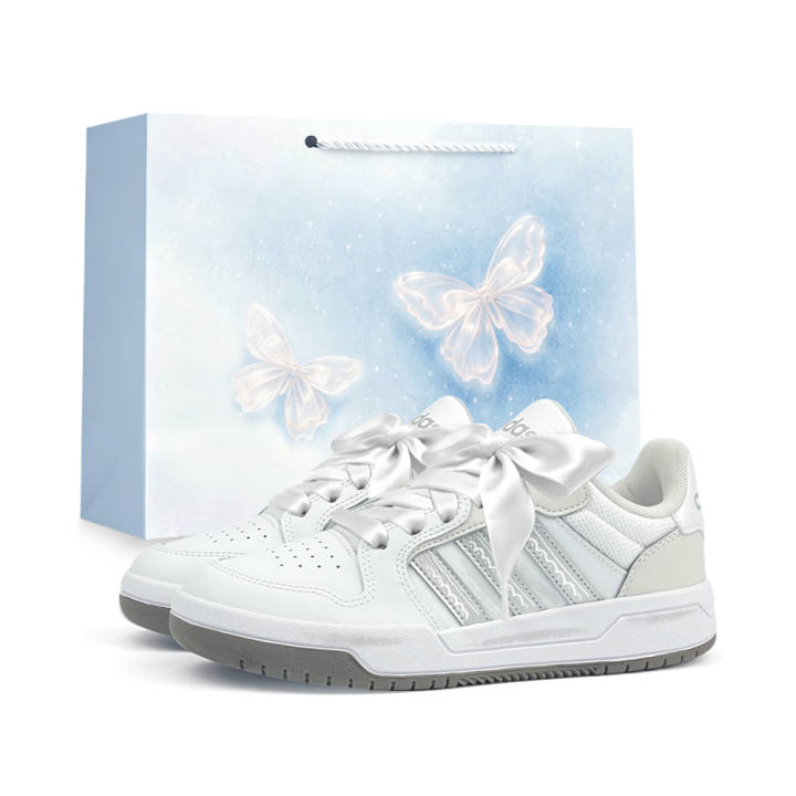 Adidas Adidas ENTRAP Skateboard Shoes Women's Low Top Silver/Light Gray