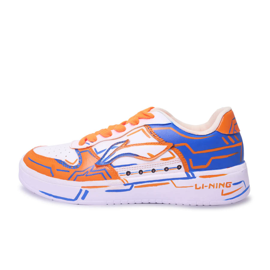 Li-Ning Li Ning Floating Boat Skateboard Shoes Women's Low Top Blue Orange