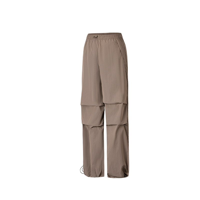 ANTA Variety Training Collection Sports Pants Women's Powder Brown Moderate Straight Fit Pants