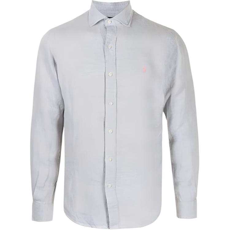 Polo Ralph Lauren Shirts Men's Gray Lapel Moderate Straight Fit