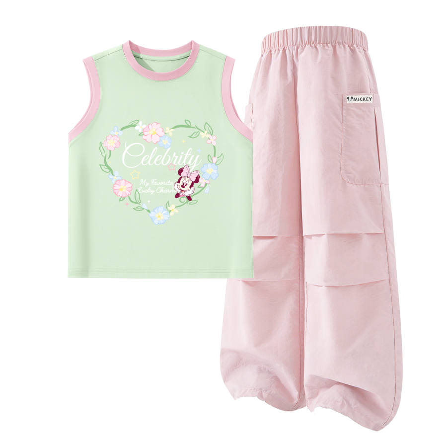 Disney Kids Casual Sportswear Crew Neck Thin Stretch Breathable