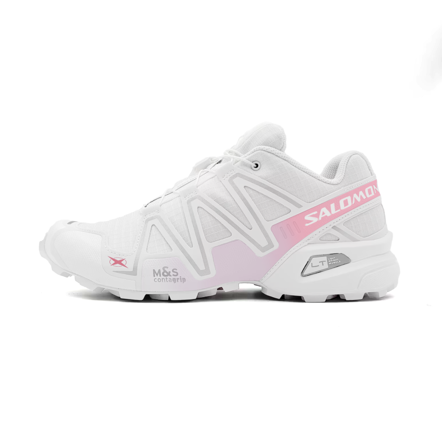 SALOMON Speedcross 3 Running Shoes Unisex Low Top White Pink
