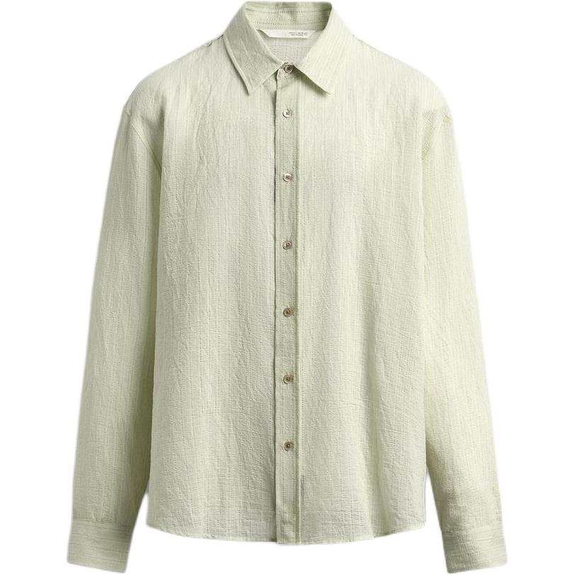 ZARA ZARA Shirts Men's Light Green Moderate