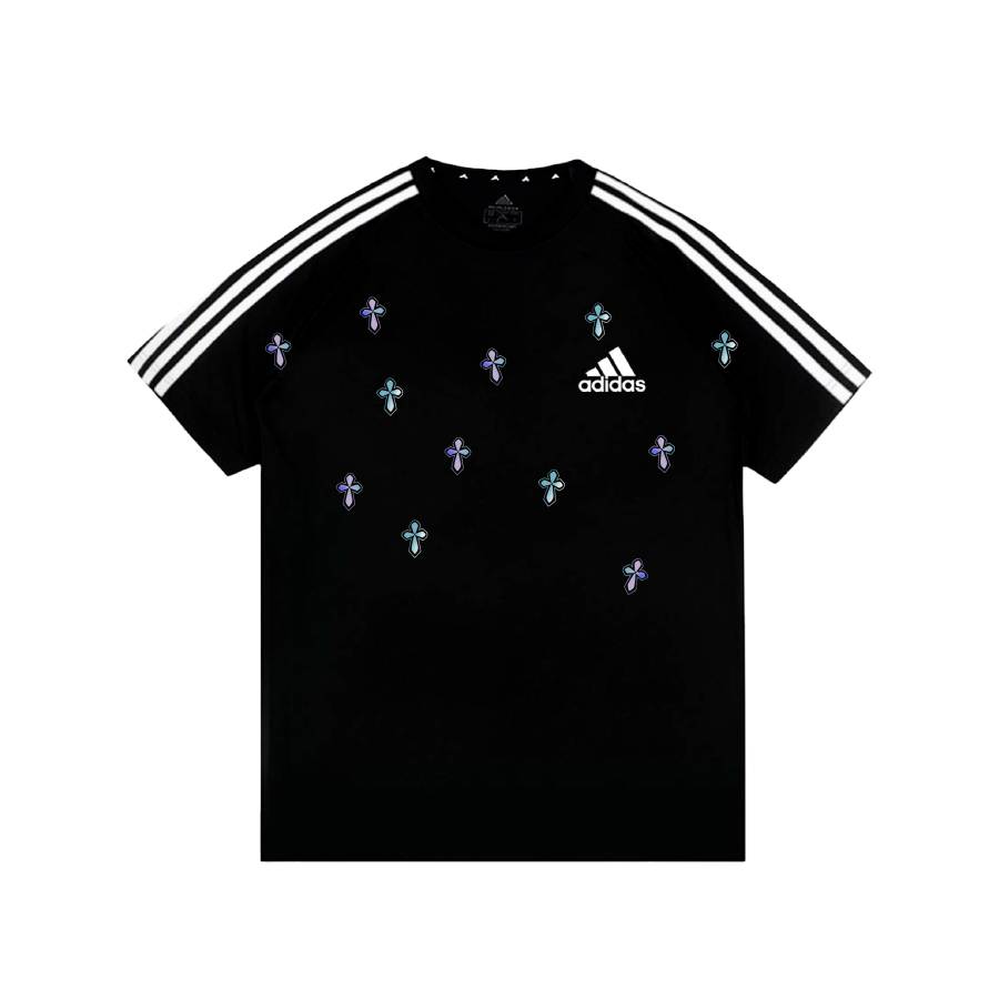 Adidas Adidas Football T Shirts Unisex Black Crew Neck Moderate