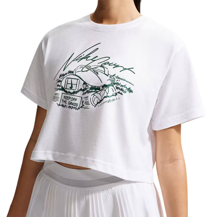 Nike Nike Tennis Tops Women's White Crew Neck Moderate