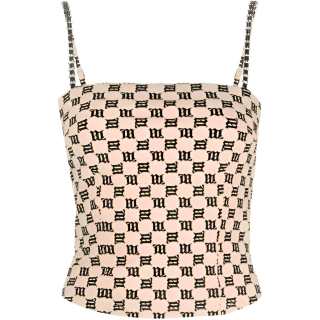 Misbhv chain-embellished monogram top