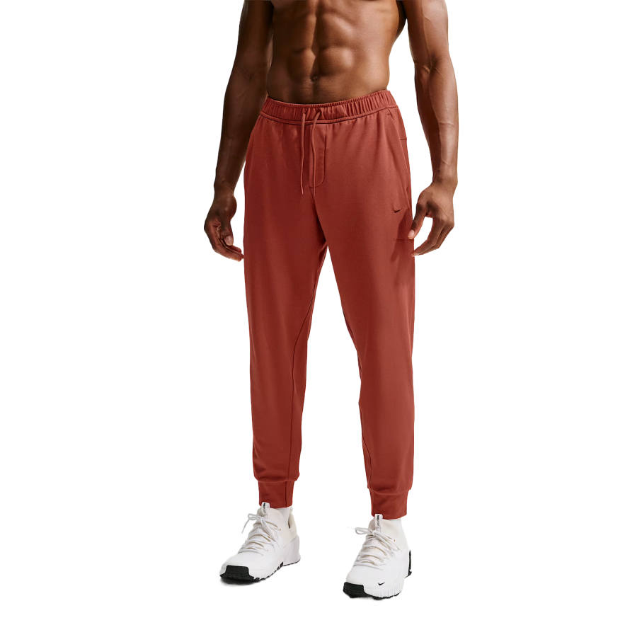 Nike Nike DRI FIT UV Knitted Sweatpants Men's Cinnamon/Bold Orange/Stone Pine Color/Cinnamon Moderate Cuffed Pants