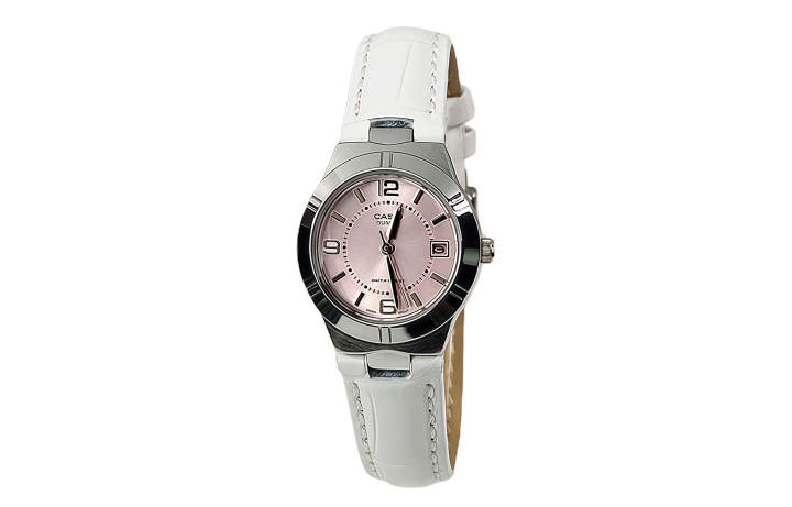 CASIO CASIO Custom Collection Quartz Movement Genuine Leather Strap Watch Women's Watch Pink Watch Dial
