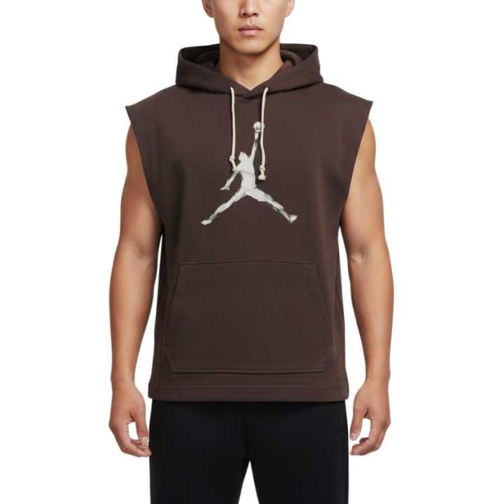 Jordan Jordan As M J Sweatshirts Men's Brown Hooded Non Detachable Moderate