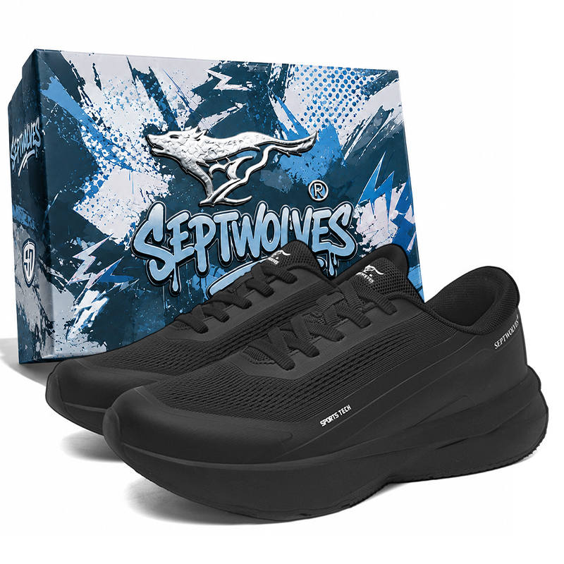 SEPTWOLVES SEPTWOLVES Running Shoes Men's Low Top Black/White/Gray