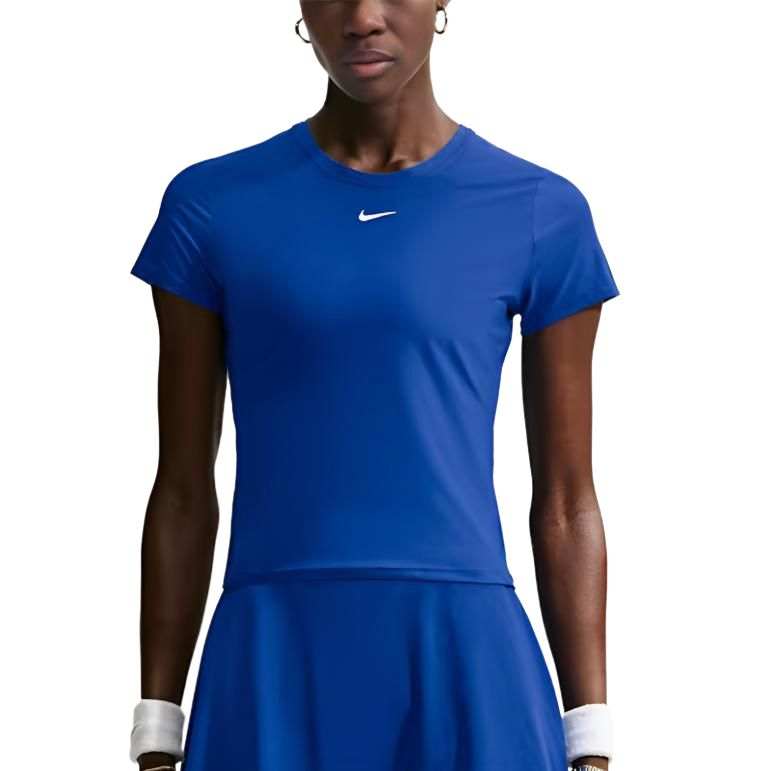 Nike Nike Victory Tennis Tops Women's Royal Blue/White Crew Neck Moderate