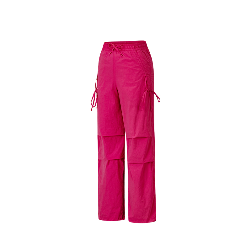 ANTA Variety Training Collection Sports Pants Women's Heart Fluttering Red Moderate Straight Fit Pants
