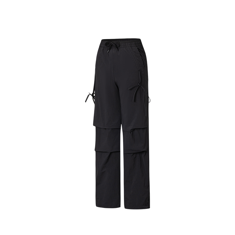 ANTA Variety Training Collection Sports Pants Women's Black Moderate Straight Fit Pants