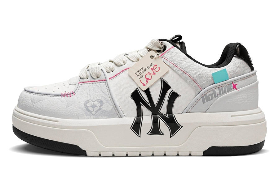 MLB MLB Chunky Liner Skateboard Shoes Unisex Low Top Pink