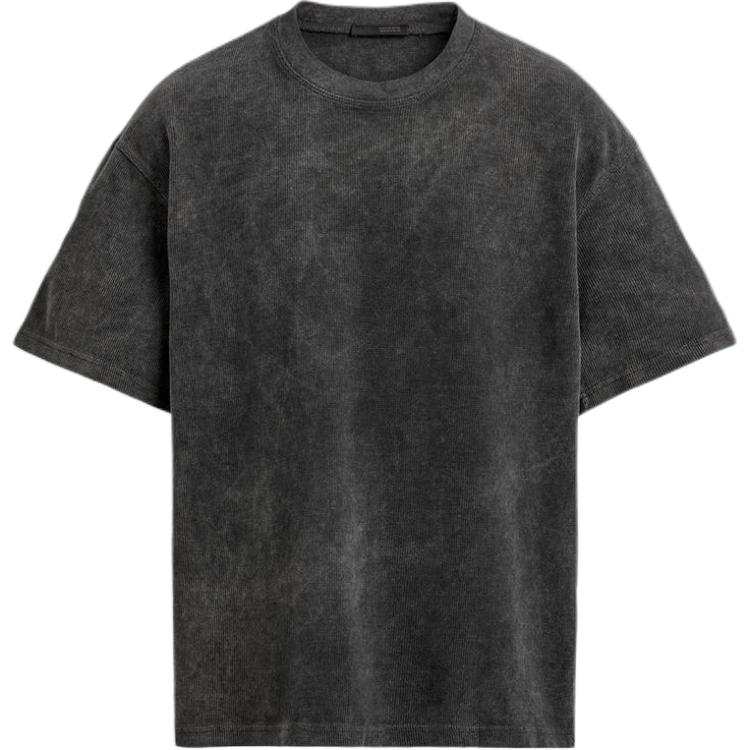 ZARA T Shirts Men's Coal Gray Crew Neck
