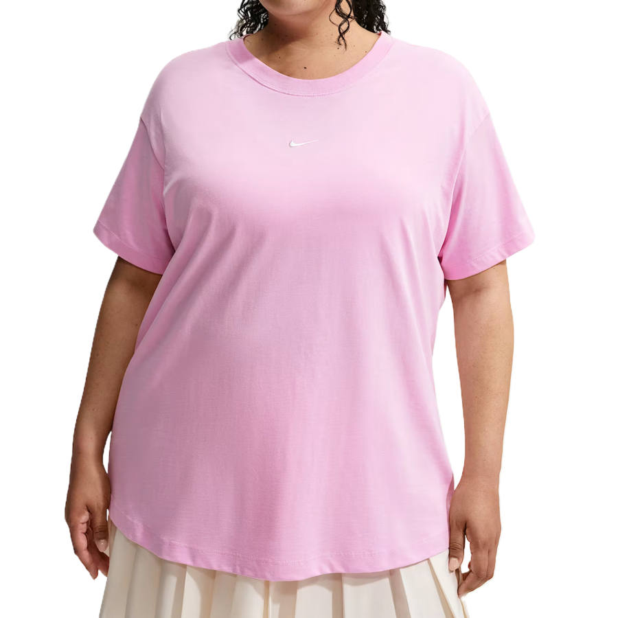 Nike Nike Sportswear Classics T Shirts Women's Pink Ascend/Set Sail Crew Neck Moderate