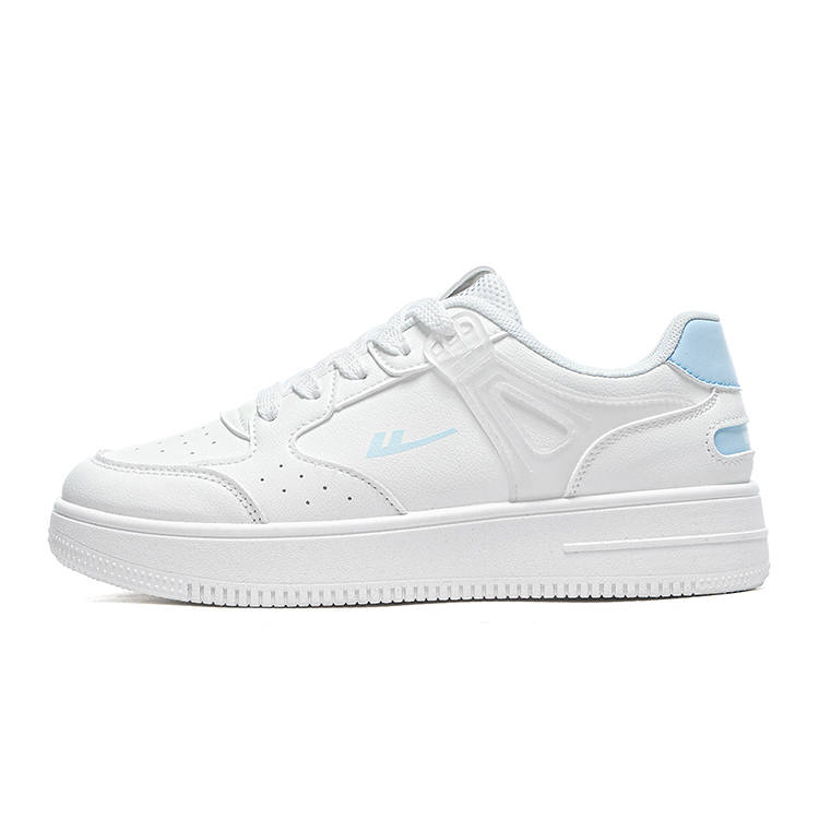 WARRIOR Skateboard Shoes Women's Low Top White Blue/White Purple