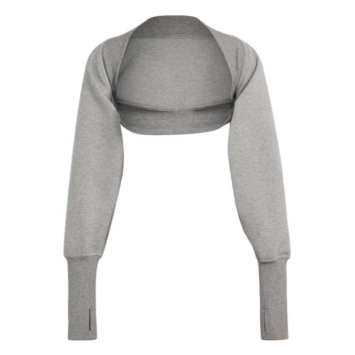 Adidas Adidas X Stella McCartney Cropped Coats Women's Basic Heather Gray Turtleneck Moderate