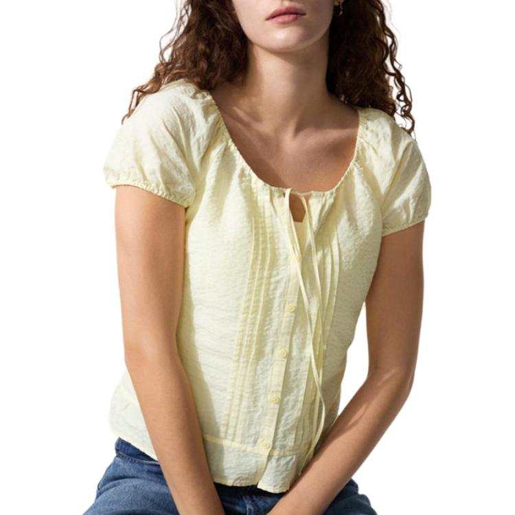 UNIQLO SS26 Shirts Women's Apricot Yellow Other