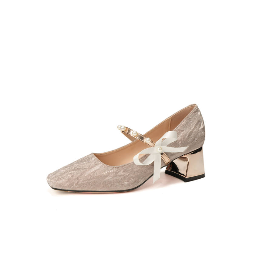 Barbie Mary Jane Shoes Women's Champagne