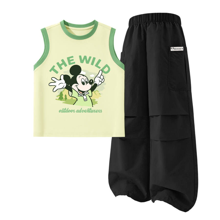 Disney Kids Casual Sportswear Crew Neck Thin Stretch Breathable