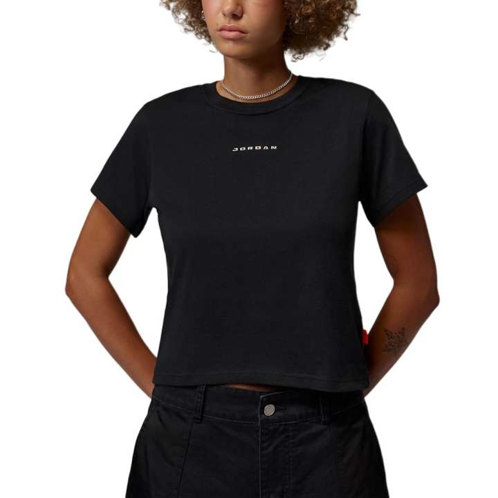 Jordan Jordan T Shirts Women's Black Crew Neck