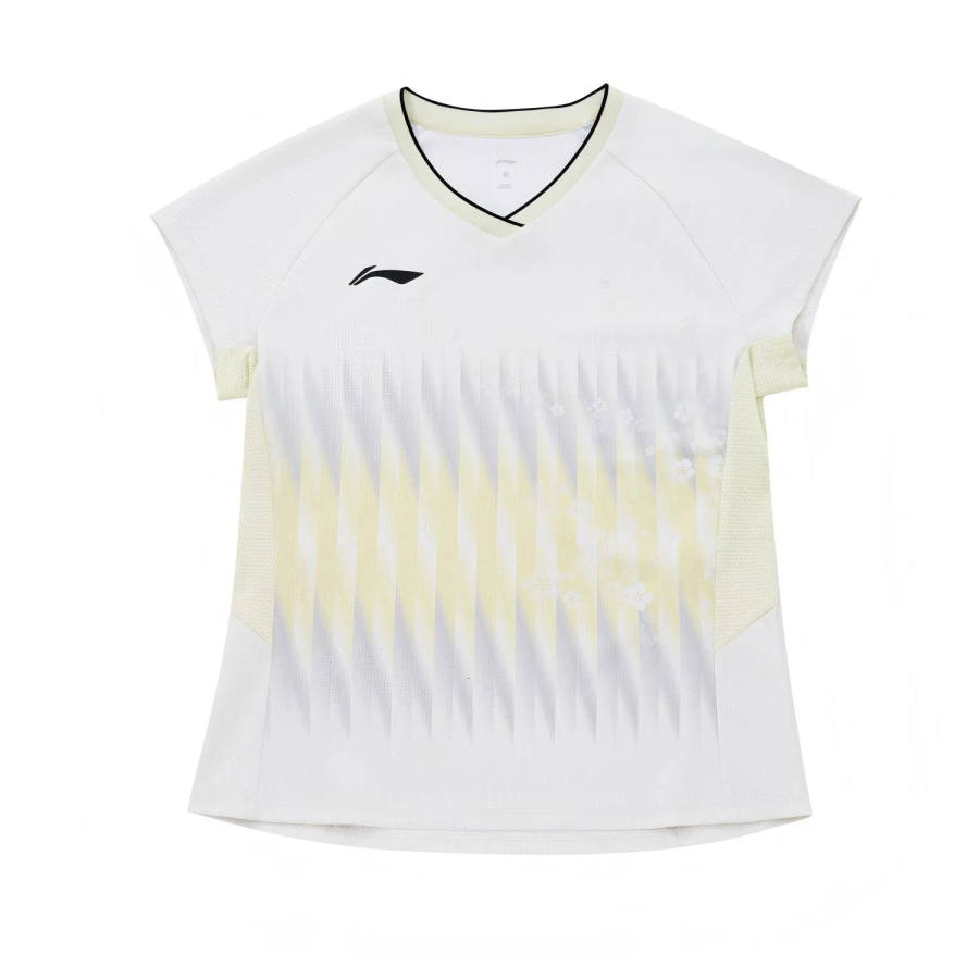 Li-Ning Li Ning Badminton Collection Badminton Jerseys Women's Freshwater Green V Neck Moderate