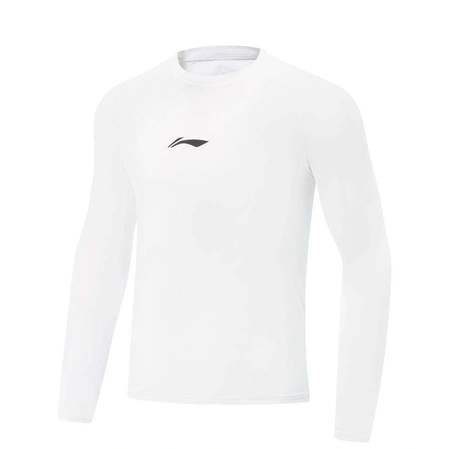 Li-Ning Li Ning Basketball Collection T Shirts Men's White Crew Neck Moderate