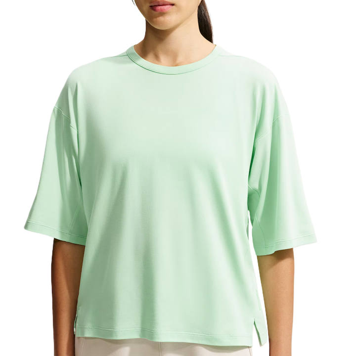 Nike Nike Impossibly Light Quick Dry T Shirts Women's Cucumber Calm/Iridescent Green Crew Neck Moderate