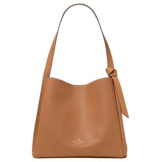 Kate Spade Knott Leather Shoulder Bag Women's Brown