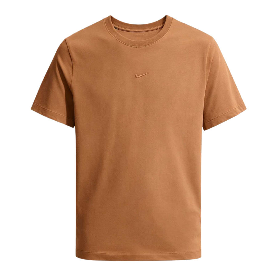 Nike Nike Sportswear T Shirts Men's El Brown Crew Neck Moderate