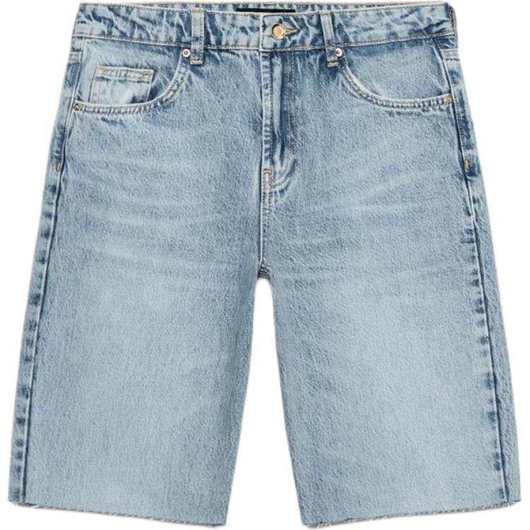 ZARA Denim Shorts Women's Medium Blue Moderate