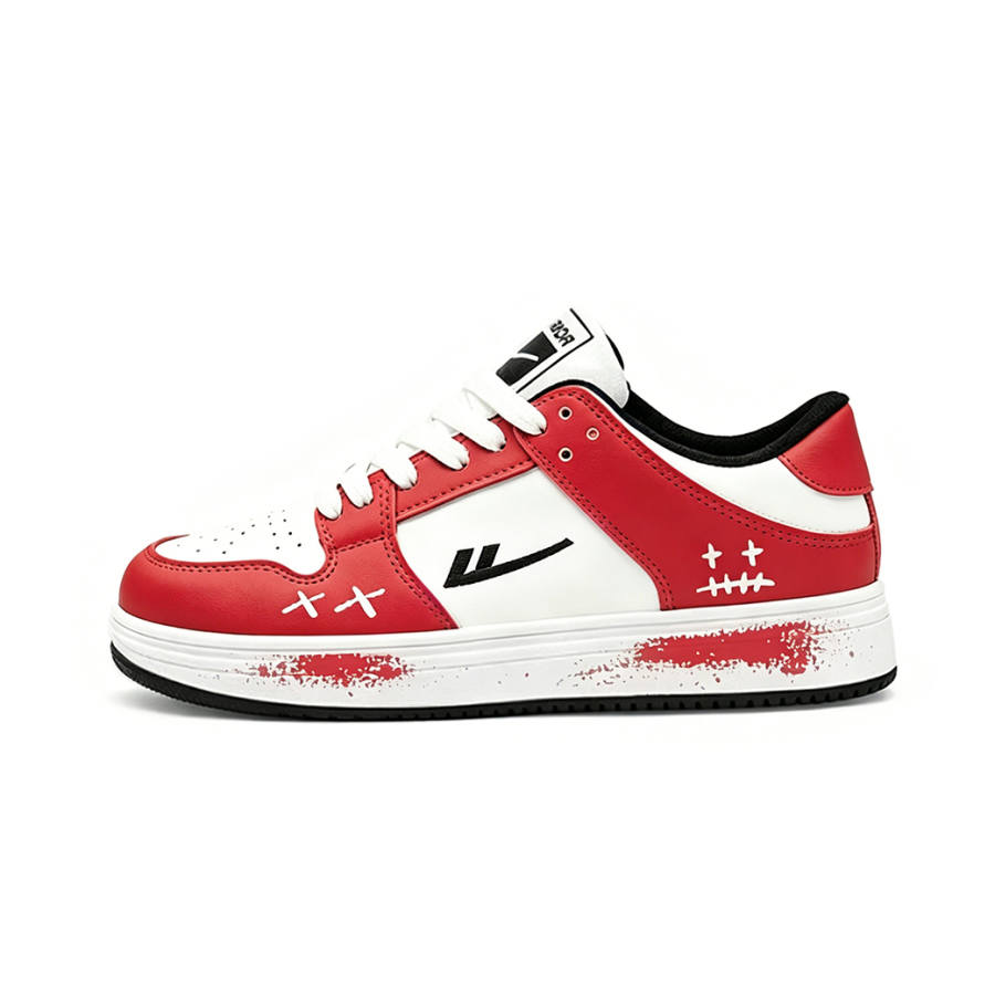 WARRIOR WARRIOR Skateboard Shoes Unisex Low Top White/Black