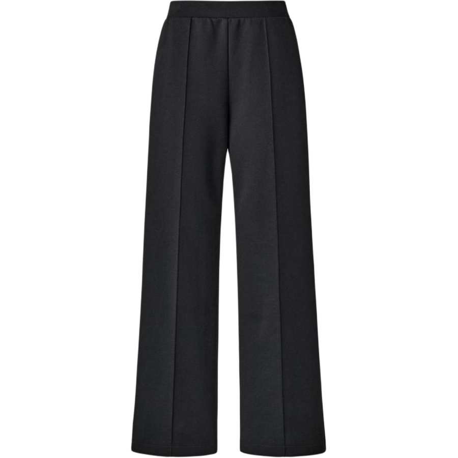 UNIQLO C Collection Knitted Sweatpants Women's 09 Black Moderate Wide Leg Pants