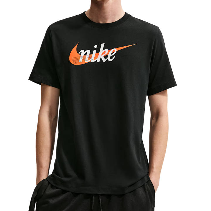 Nike Nike Sportswear T Shirts Men's Black Crew Neck Moderate