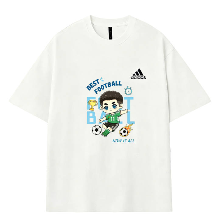 Adidas Adidas MUST HAVES T Shirts Men's White Crew Neck Moderate