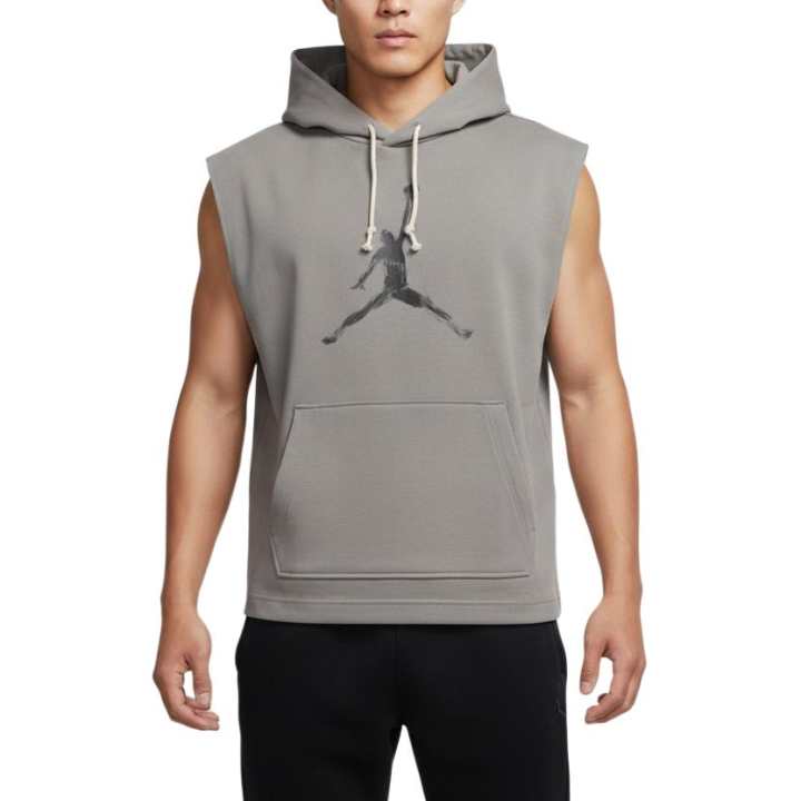 Jordan Jordan As M J Sweatshirts Men's Gray Hooded Non Detachable Moderate