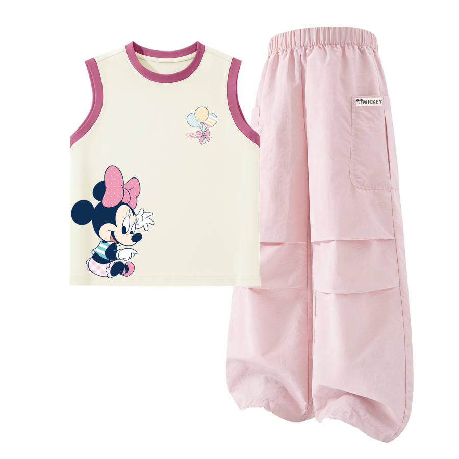 Disney Kids Casual Sportswear Crew Neck Thin Stretch Breathable