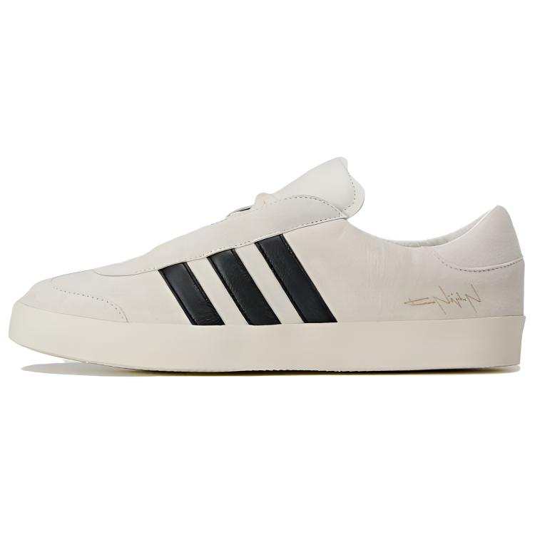 Y-3 Y 3 Gazelle Leather Low top Skateboard Shoes Unisex Ecru