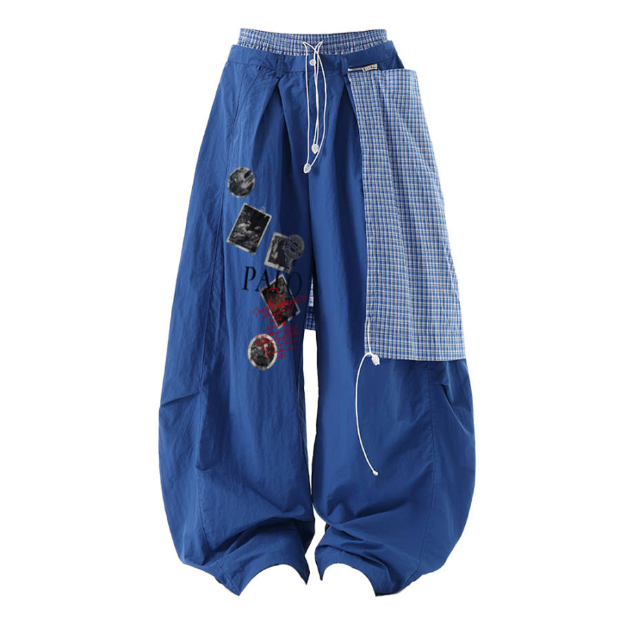 PAL ONGACO Casual Pants Unisex Moderate Wide Leg Pants