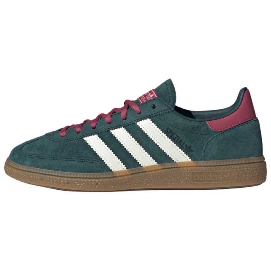 Adidas Originals HANDBALL SPEZIAL German Army Trainers Men's Aurora Ivy Green/Ivory White/Bright Pink