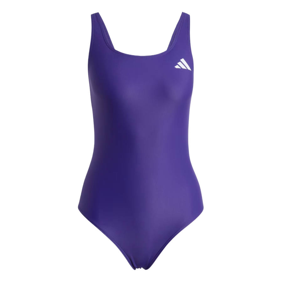 Adidas Adidas One Piece Swimsuits Women's University Purple Crew Neck Triangle One Piece Swimsuit