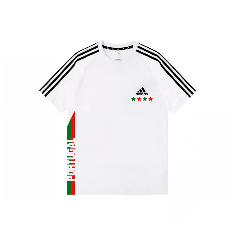 Adidas Adidas T Shirts Unisex White Crew Neck Moderate Straight Fit