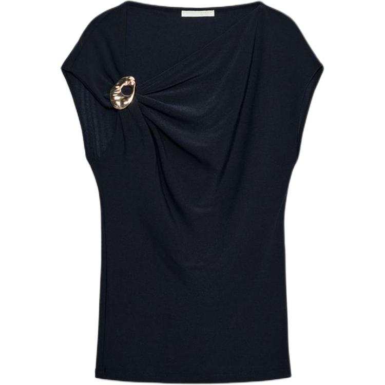 ZARA T Shirts Women's Sea Blue Other