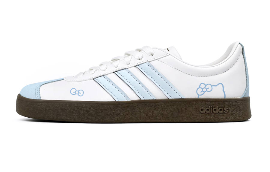 Adidas Adidas Vl Court Classic Skateboard Shoes Unisex Low Top Blue/White