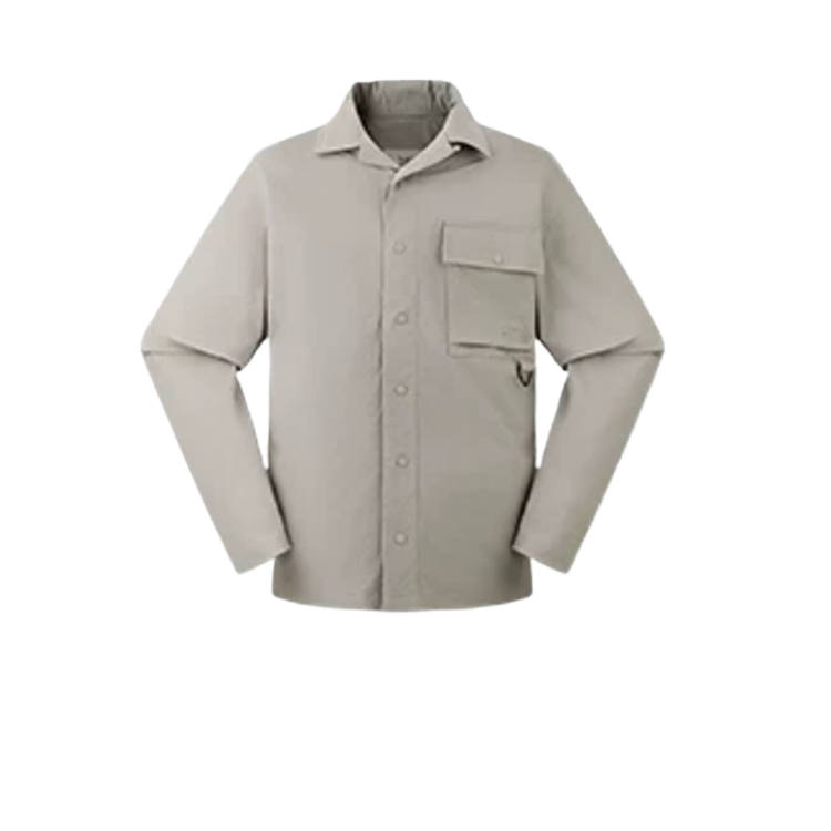 THE NORTH FACE Sun Protection Clothing Men's Rock Gravel Ash Lapel Moderate